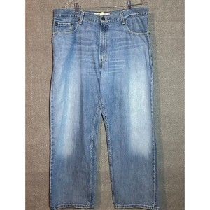 Mens Levi's 569 jeans 38 x 30 - Loose Straight Blue Denim Medium Wash Relax Fit